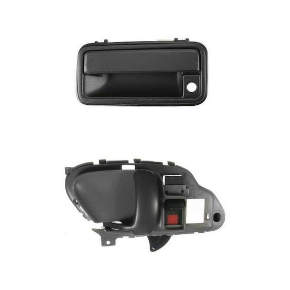 Front Left Door Handle Set 2 Piece - Compatible with 1995 - 1999 GMC K1500 Suburban 1996 1997 1998