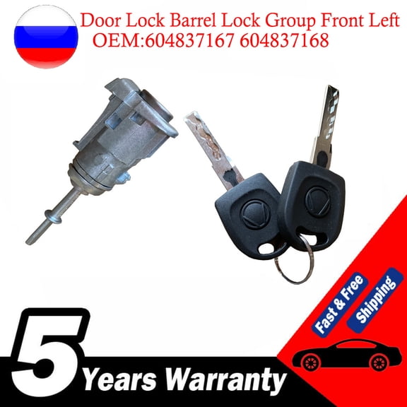 Front Left Door Lock, Barrel Lock for VW GOLF 4 IV, MK4, Bankruptcy A, VW POLO, MK4, 9N, SKvocation, FABIA, MK1, 604837167