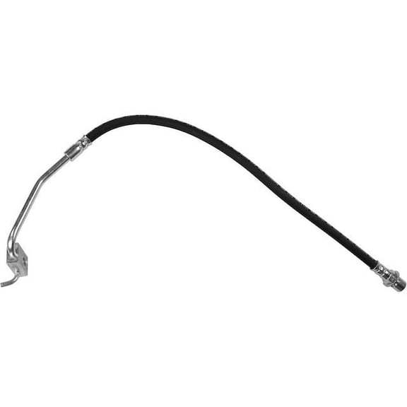 Front Left Driver Side Brake Hose - 24.35 Inch Length - Compatible with 1976 - 1979 Ford F-250 4WD 1977 1978