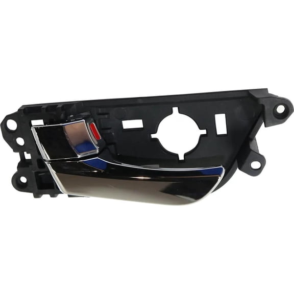 Front Left (Driver Side) Interior Door Handle Compatible with 2012-2017 Hyundai Veloster Chrome With Lock Button 826102V000CR Re:flex SE Tech Value Edition Base New OE Replacement