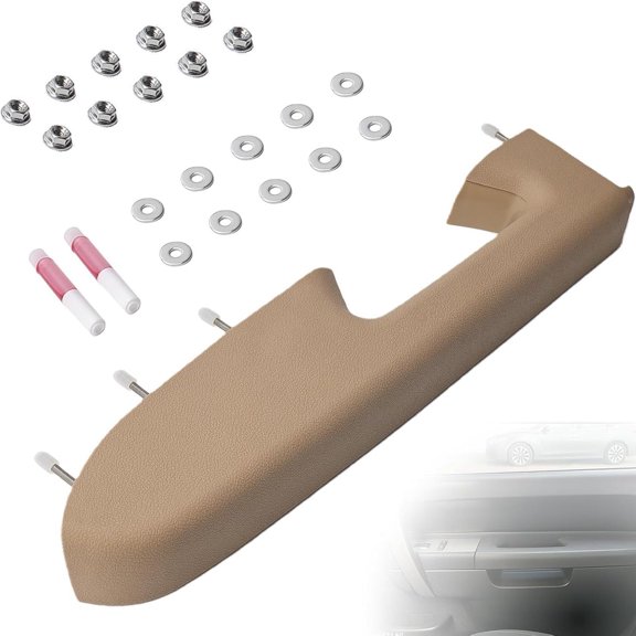 Front Left Driver Side Interior Door Handle Replacement with Door Panel Armrest Repair Kit Fits Most Compact Sedans Easy DIY Installation OEM Fit Design Durable ABS Plastic for Automotive Repair