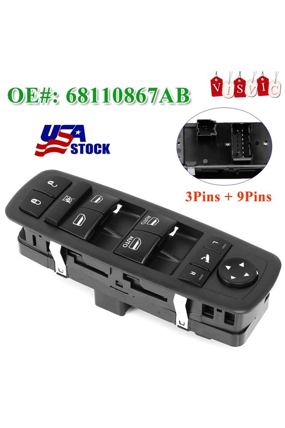 Front Left Driver Side Power Window Lifter Control Switch For Dodge Ram Cars