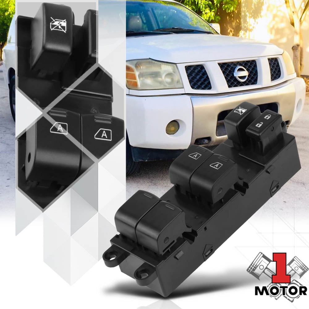 [Front Left]Driver Side Power Window Master Switch for 04-15 Nissan  Armada/Titan 05 06 07 08 09 10 11 12 13 14