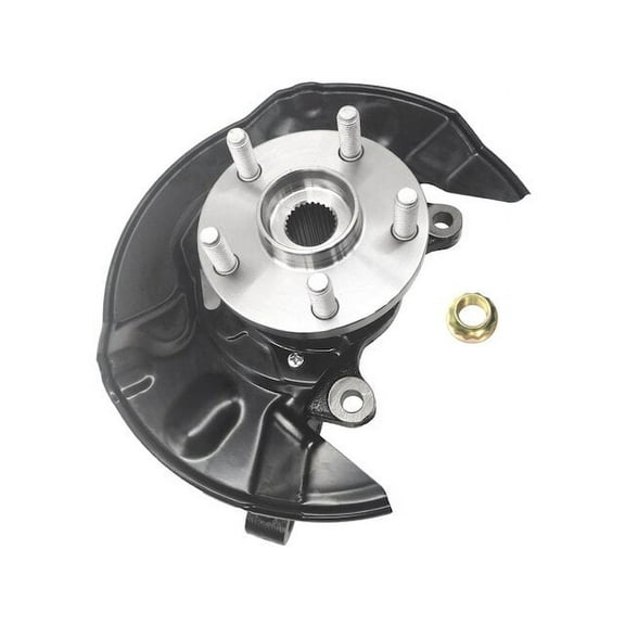 Front Left Driver Side Wheel Bearing Hub Kit - Loaded Knuckle - Compatible with 2003 - 2008 Toyota Corolla 2004 2005 2006 2007