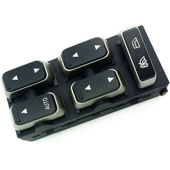 Front Left Driver Side Window Switch - 5-Button - Compatible with 2003 - 2008 Lincoln Town Car 2004 2005 2006 2007