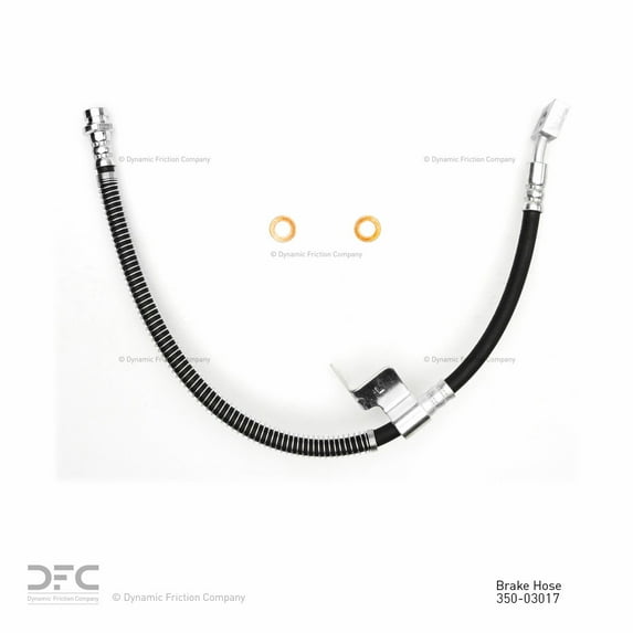 Front Left Dynamic Friction Company Brake Line Hose 350-03017 For 2004-2008 Hyundai Tiburon