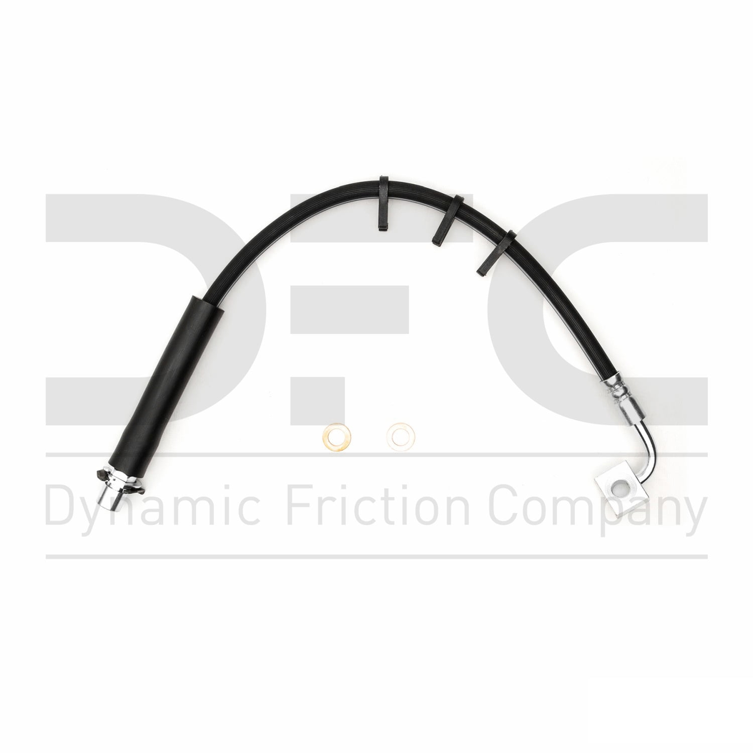 Front Left Dynamic Friction Company Brake Line Hose 350-40199 For 2003-2010 Dodge Ram 2500, 2003-2010 Dodge Ram 3500, 2011-2013 Ram 2500