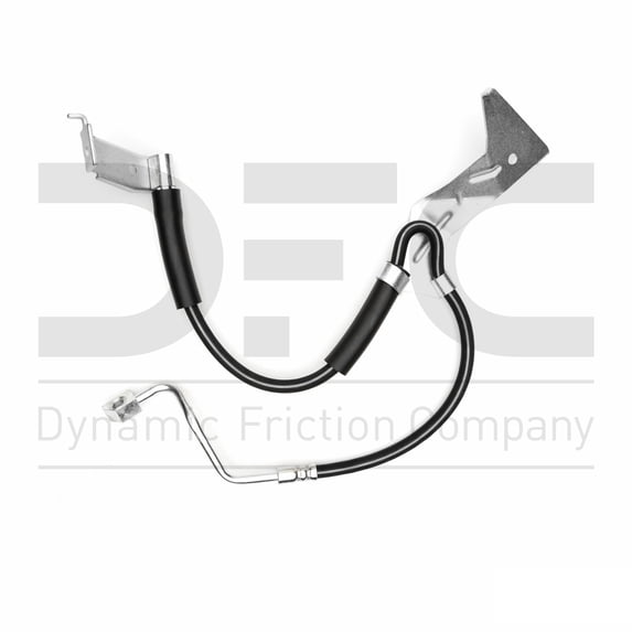 Front Left Dynamic Friction Company Brake Line Hose 350-54401 For 2005-2007 Ford F-250 Super Duty, 2005-2007 Ford F-350 Super Duty