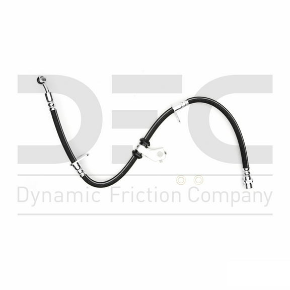 Front Left Dynamic Friction Company Brake Line Hose 350-59026 For 1989-1991 Honda Civic, 1989-1991 Honda CRX