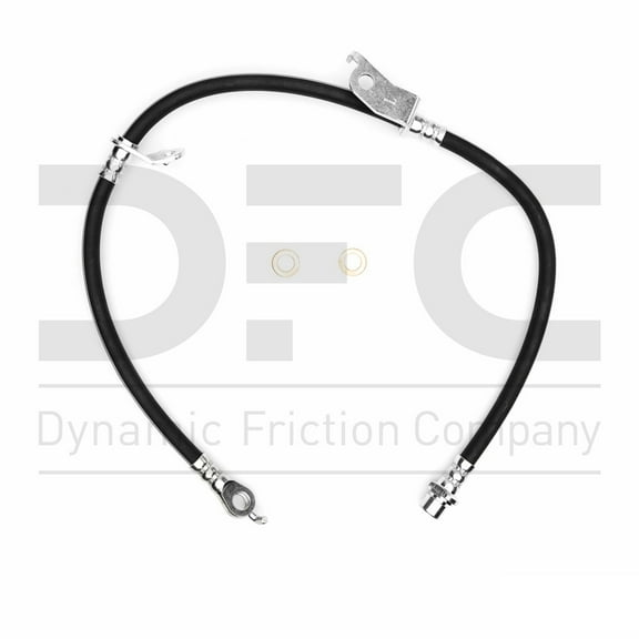 Front Left Dynamic Friction Company Brake Line Hose 350-76109 For 2010-2015 Toyota Prius, 2011-2017 Lexus CT200h, 2012-2015 Toyota Prius Plug-In