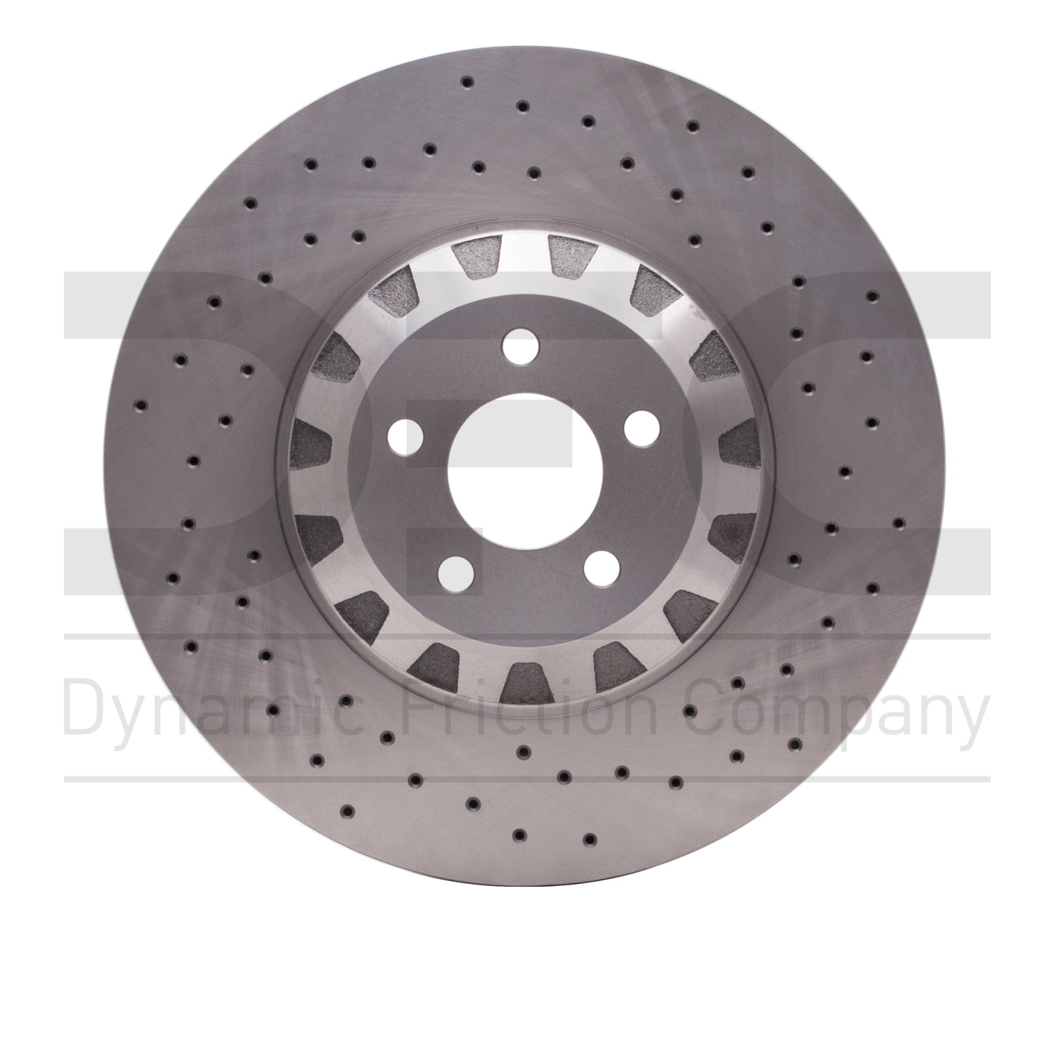 Front Left Dynamic Friction Company Disc Brake Rotor 620-54081D (1) For 2016-2018 Ford Mustang