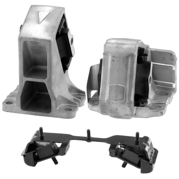 Front Left & Front Right Engine Mounts With Rear Automatic Transmission Mount 3PCS Set. Parts 3577, 3581, 3582. (8 Speed)
