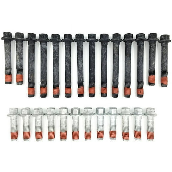 Front Left Head Bolt Set - Compatible with 1997 - 2000 Isuzu Hombre 4.3L V6 1998 1999