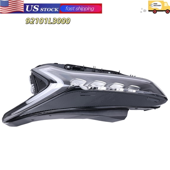 Front Left Headlight Assembly Driver Side Full LED Headlight for Kia K5 LX EX LXS 2021-2023 Replace 92101L3000