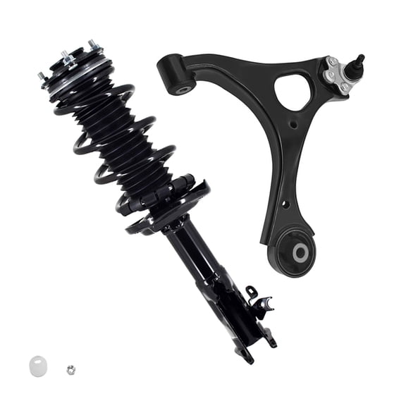Front Left Lower Control Arm Ball Joint-Quick Complete Strut-Coil Spring Assembly For 2006-2011 Honda Civic Sedan