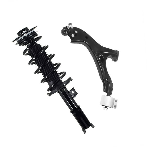 Front Left Lower Control Arm Ball Joint-Quick Complete Strut-Coil Spring Assembly For 2007-2009 Pontiac Torrent