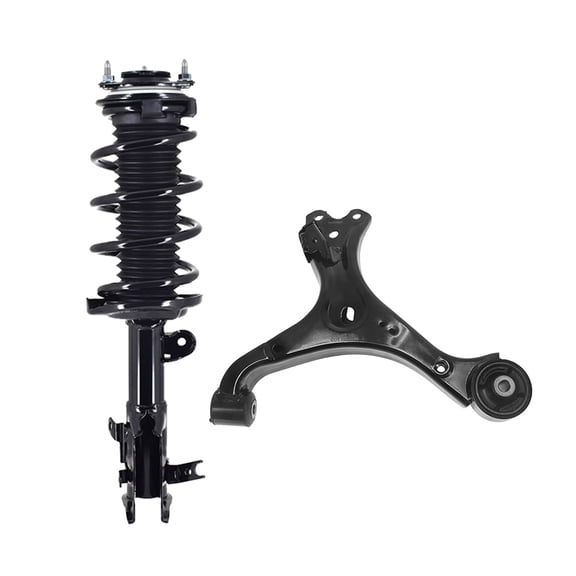 Front Left Lower Control Arm Ball Joint-Quick Complete Strut-Coil Spring Assembly For 2012-2015 Honda Civic Sedan