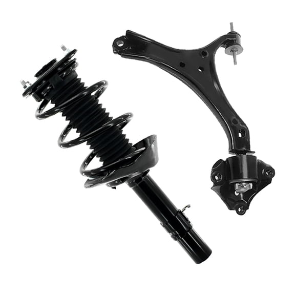 Front Left Lower Control Arm-Quick Complete Strut-Coil Spring Assembly For 2013-2017 Honda Accord Sport