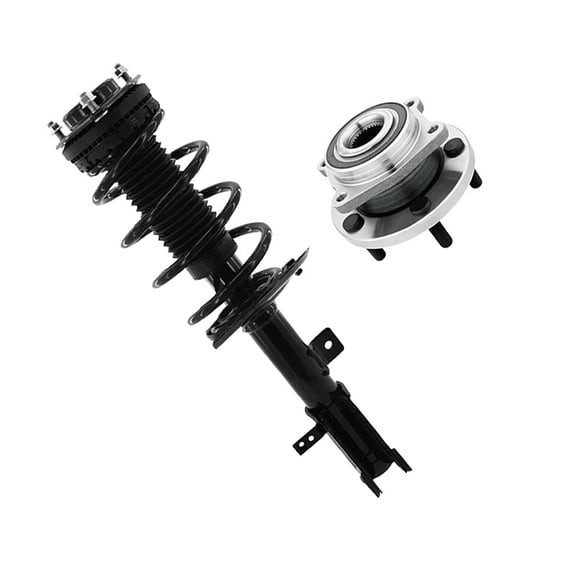Front Left Quick Complete Strut-Coil Spring Assembly-Wheel Hub Bearing Assembly For 2007-2009 Chrysler Sebring FWD