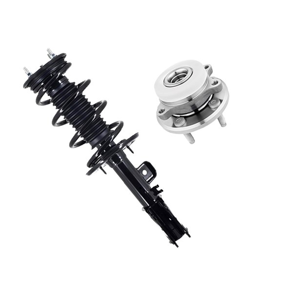 Front Left Quick Complete Strut-Coil Spring Assembly-Wheel Hub Bearing Assembly For 2013-2019 Ford Flex