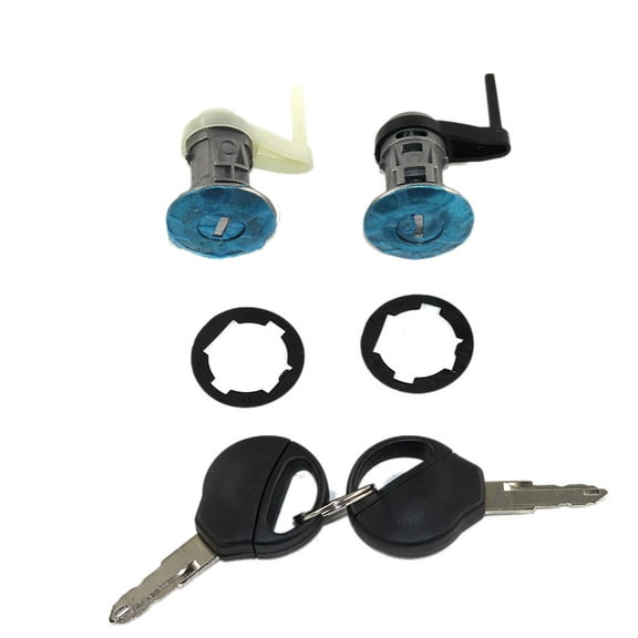 Front Left & Right Door Lock Cylinder + 2 Keys For PEUGEOT 206 1998-2010 OE:9170N8