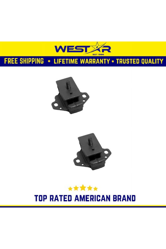 Front Left & Right Engine Motor Mount Set 2PCS Compatible for 1984-1995 Toyota Pickup 2.4L Replaces 8164 8164