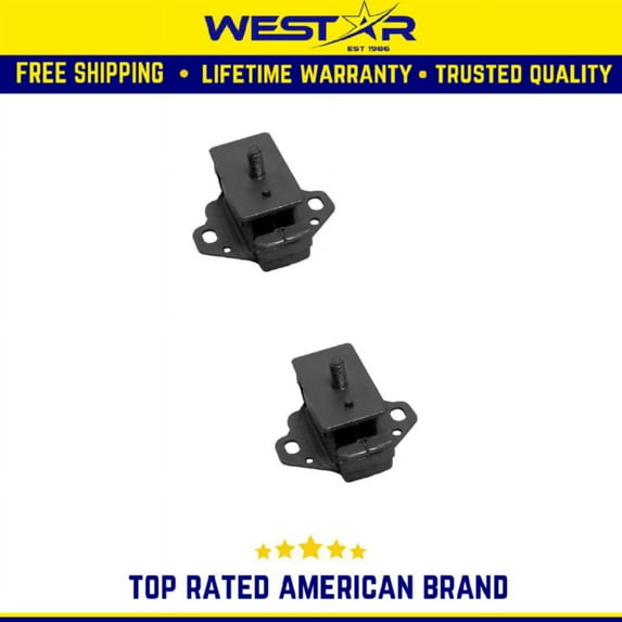 Front Left & Right Engine Motor Mount Set 2PCS Compatible for 1984-1995 Toyota Pickup 2.4L Replaces 8164 8164