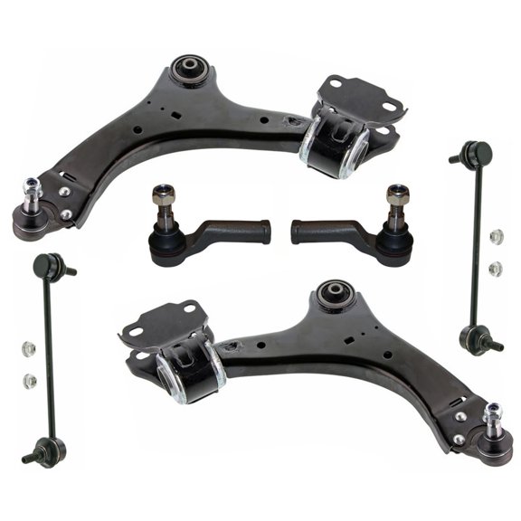 Front Left & Right Lower Control Arms Tie Rods Links Fits 08-2015 Land Rover LR2