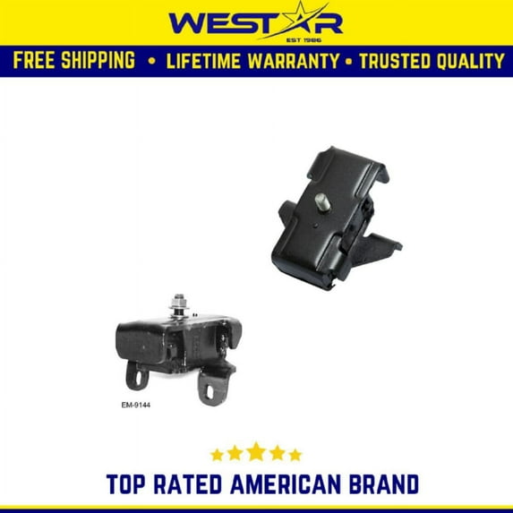 Front Left & Right Motor Mount 2PCS Set Compatible for 1994-1995 Honda Passport 3.2L Replaces 8445 9144