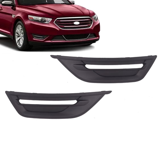 Front Left Right Side Fog Light Bezel Cover Compatible with 2013-2019 Ford Taurus Fog Lamp Cover Set 2Pcs Driver & Passenger Side DG1Z17E810BA FO1038143 DG1Z17E811BA FO1039143