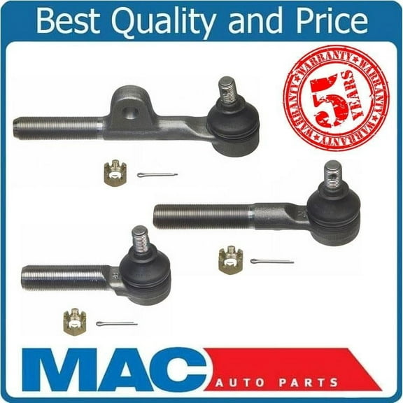 Front Left & Right Tie Rods 3 Pieces Kit Fits 1991-1997 Toyota Land Cruiser