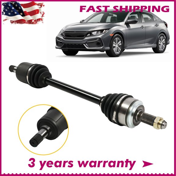 Front Left Side CV Axle Shaft for 2016-2021 Honda Civic L4 2.0L Auto CVT Trans
