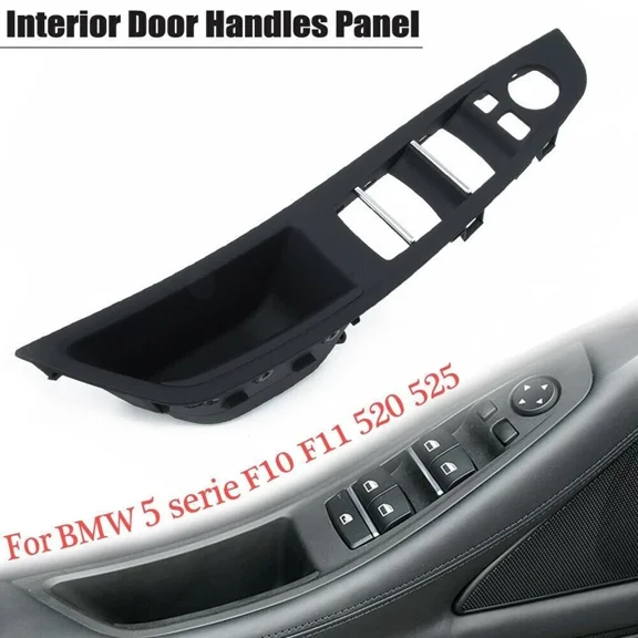 Front Left Side Power Window Switch Bezel Fit for BMW 528i - Pack of 1 Black