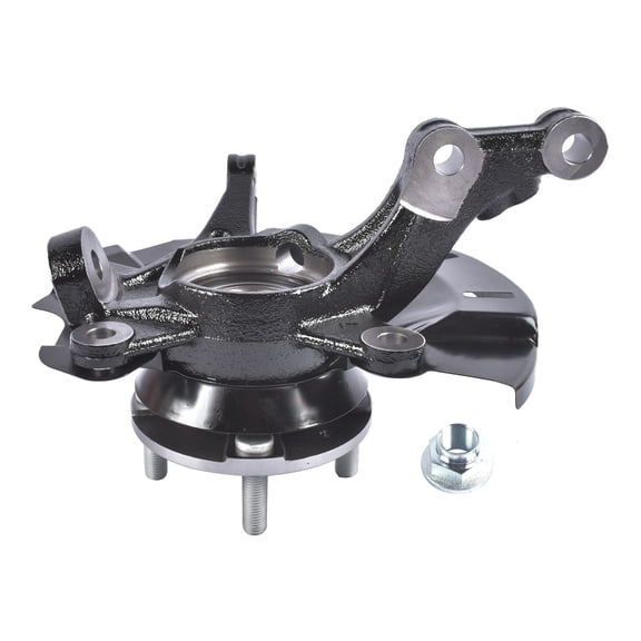 Front Left Steering Knuckle Assembly for Hyundai Accent & Dodge Attitude 2014-2017, Steel - OEM 51715-1R503, 51755-1R000, 51750-1J000, 698-295 - Suspension Component