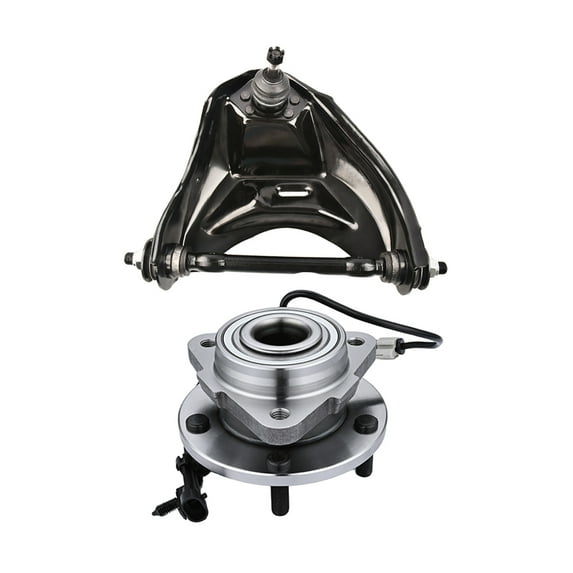 Front Left Upper Control Arm Ball Joint-Wheel Hub Bearing Assembly For 1998-2005 Chevrolet Blazer