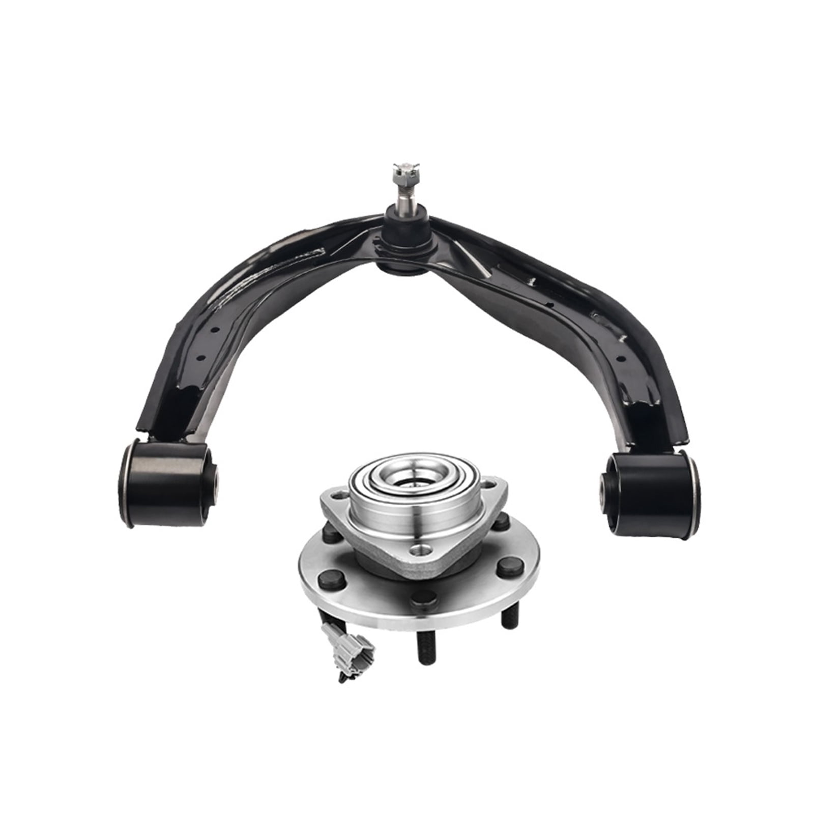 Front Left Upper Control Arm Ball Joint-Wheel Hub Bearing Assembly For 2004-2007 Nissan Titan