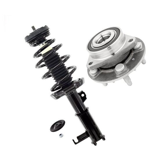 Front Left Wheel Hub Bearing-Quick Complete Strut-Coil Spring For 2013-2015 Chevrolet Malibu