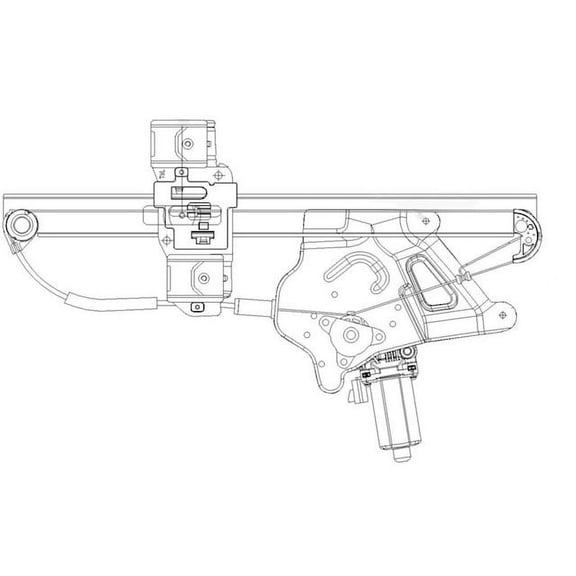 Front Left Window Regulator - Compatible with 2000 - 2005 Buick LeSabre Sedan 2001 2002 2003 2004