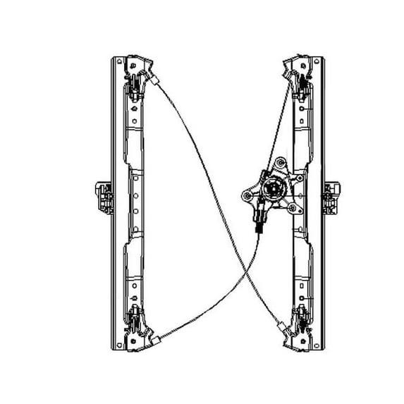 Front Left Window Regulator - Compatible with 2008 - 2016 Chrysler Town & Country Mini Passenger Van 2009 2010 2011 2012 2013 2014 2015