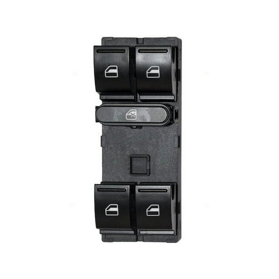 Front Left Window Switch - Compatible with 2012 - 2013 Volkswagen Golf R Base AWD Hatchback 2-Door 2.0L 4-Cylinder Turbocharged DOHC GAS