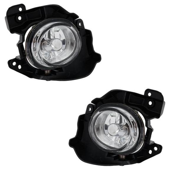 Front Left and Front Right Fog Light Compatible With Mazda 3 Mazdaspeed 4 Cyl 2.3L 2010-2013 By MA2592118 MA2593118 BBN651690B BBN651680B