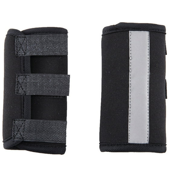 Front Leg Compression Wrap with Safety Reflective Tape Metal Reinforced Dog Leg Support