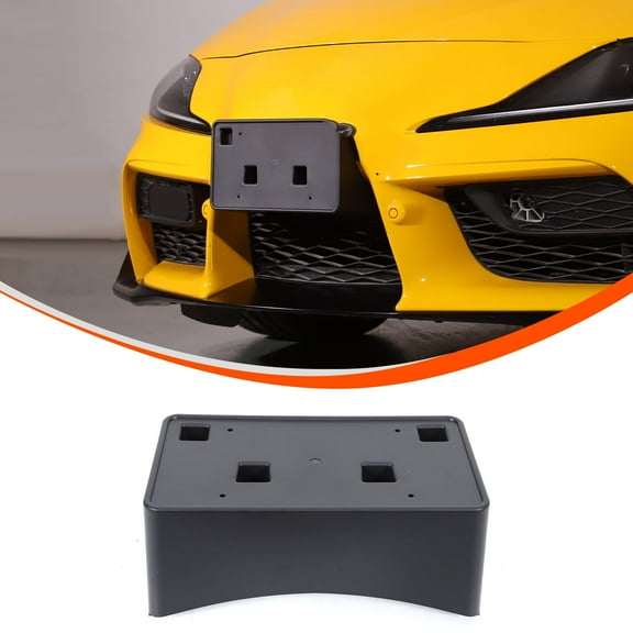 Front License Plate Bracket for 2019 Toyota Supra Front License Plate Bracket (US Version) Front License Plate Bracket Parts , Front Bumper License Plate Frame , Front Bumper Tag Replacement Parts