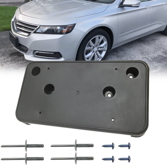 Front License Plate Frame Bracket Tag Holder Fits for 2014 2015 2016 2017 2018 2019 2020 Chevrolet Impala Replace GM1068146 22812521