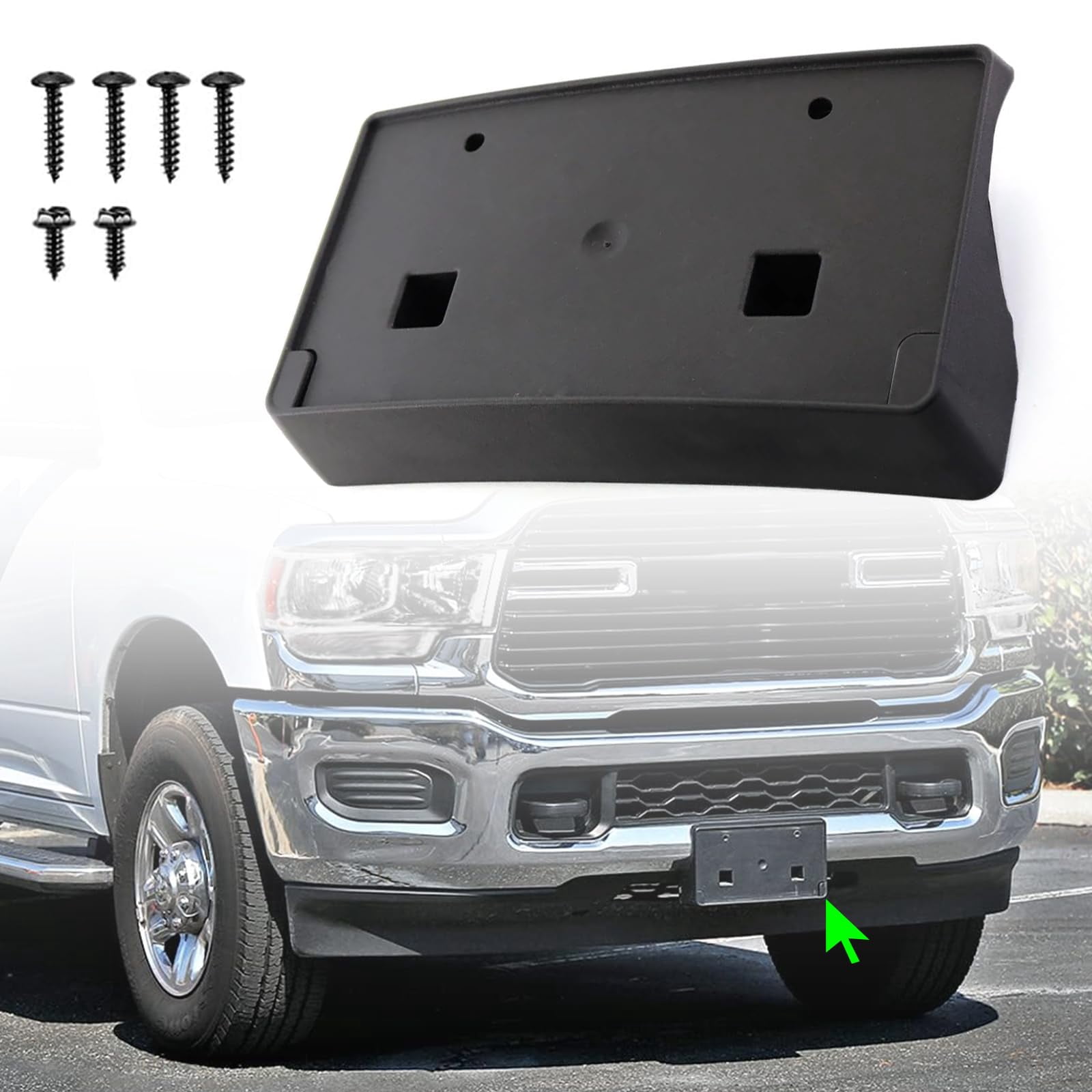 New Front Lcense Plate Bracket For Ram 1500 2019 CH1068151 68274215AE