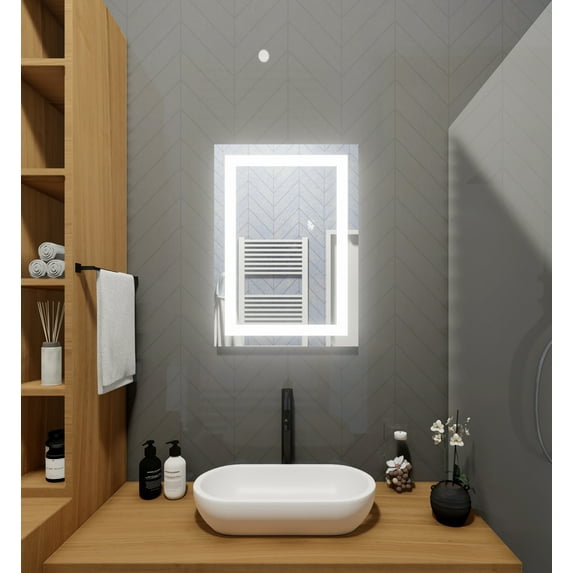 Front-Lighted 20x28 Rectangle LED Mirror