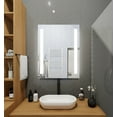 thumbnail image 1 of Front-Lighted LED Bathroom Vanity Mirror: 36" Wide x 40" Tall - Rectangular - Vertical LED Bars - Wall-Mounted, 1 of 4
