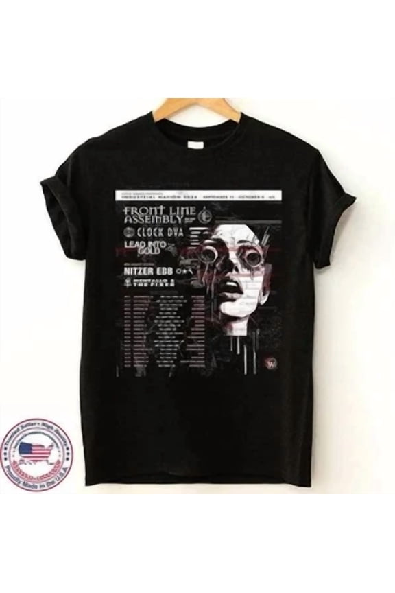 Front Line Assembly Industrial Nation Lead Into Gold T Shirt Full Size S-5XL