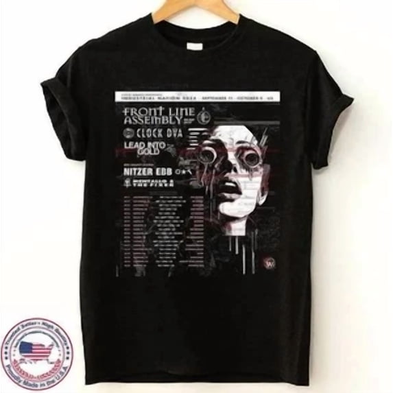 Front Line Assembly Industrial Nation Lead Into Gold T Shirt Full Size S-5XL