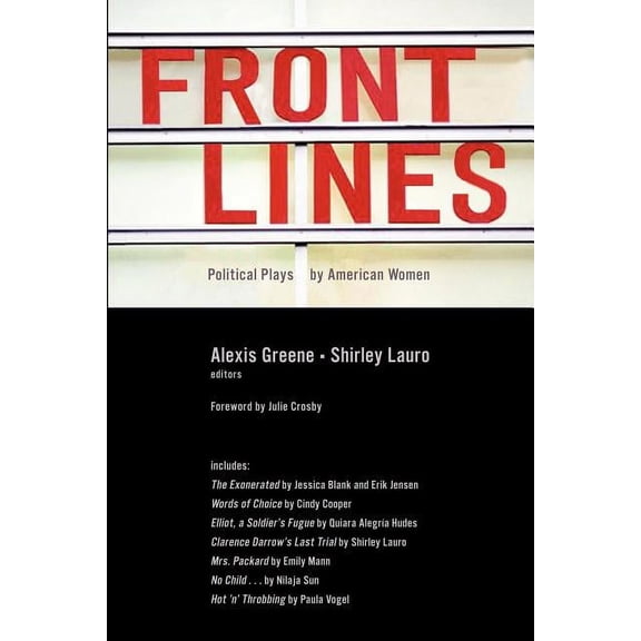 Front Lines: Political Plays by American Women, (Paperback)